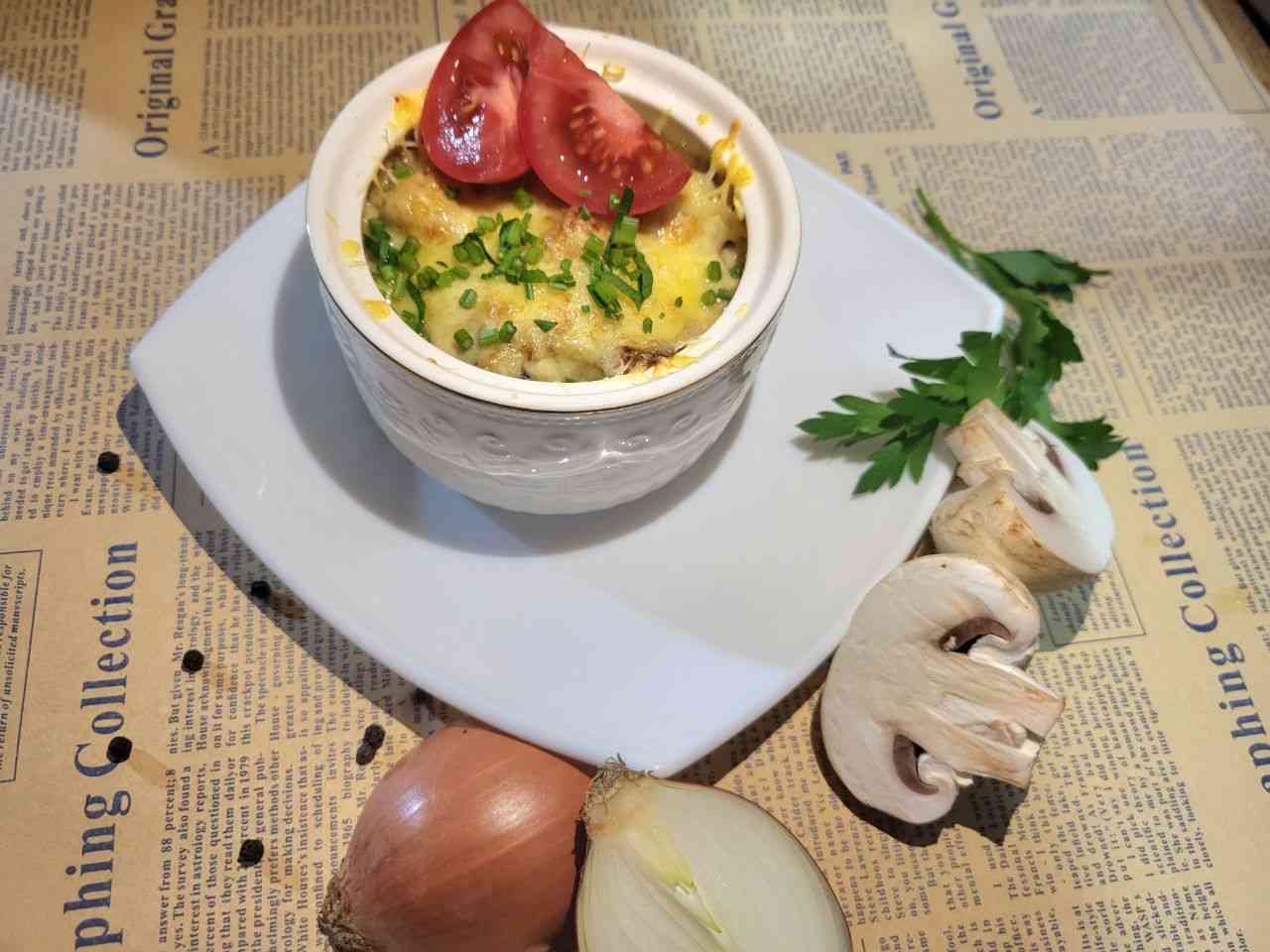 Жульен с курицей